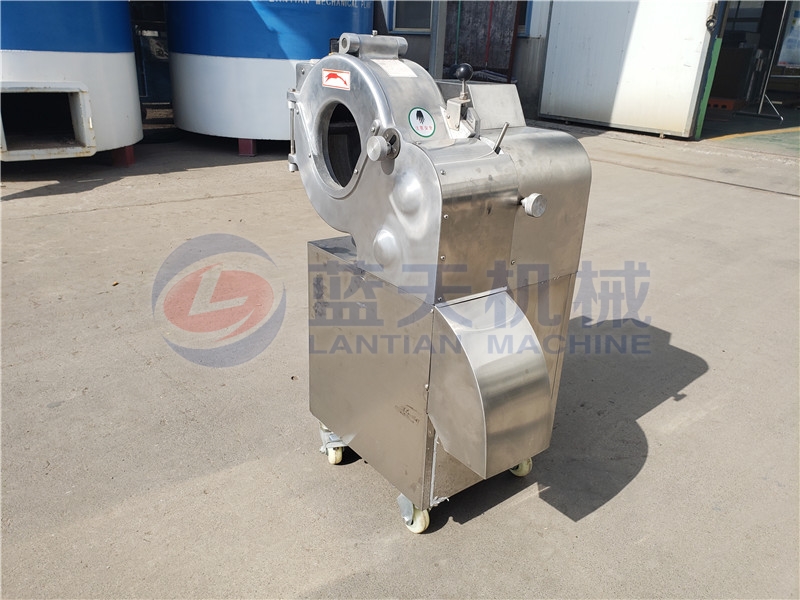 The potato dicer machine fuselage is made of high-quality food-grade stainless steel.