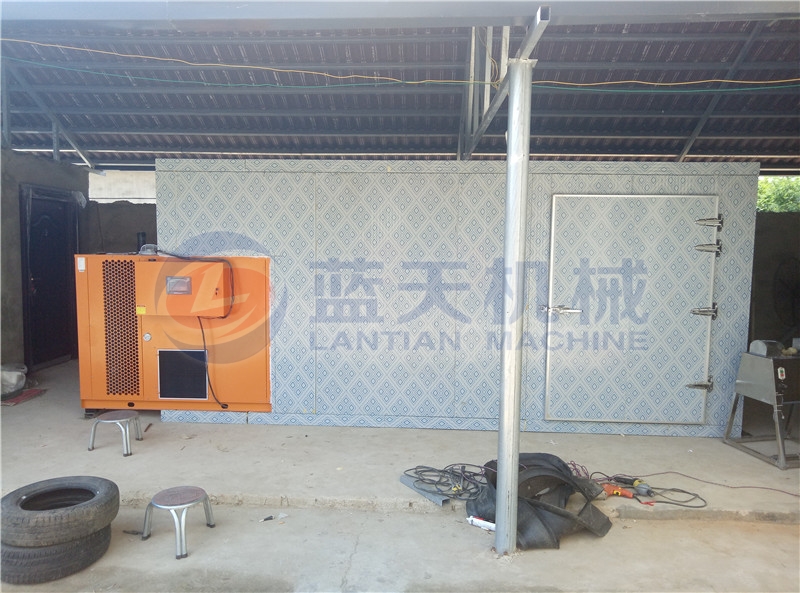Installing site of bamboo shoots dryer mchine