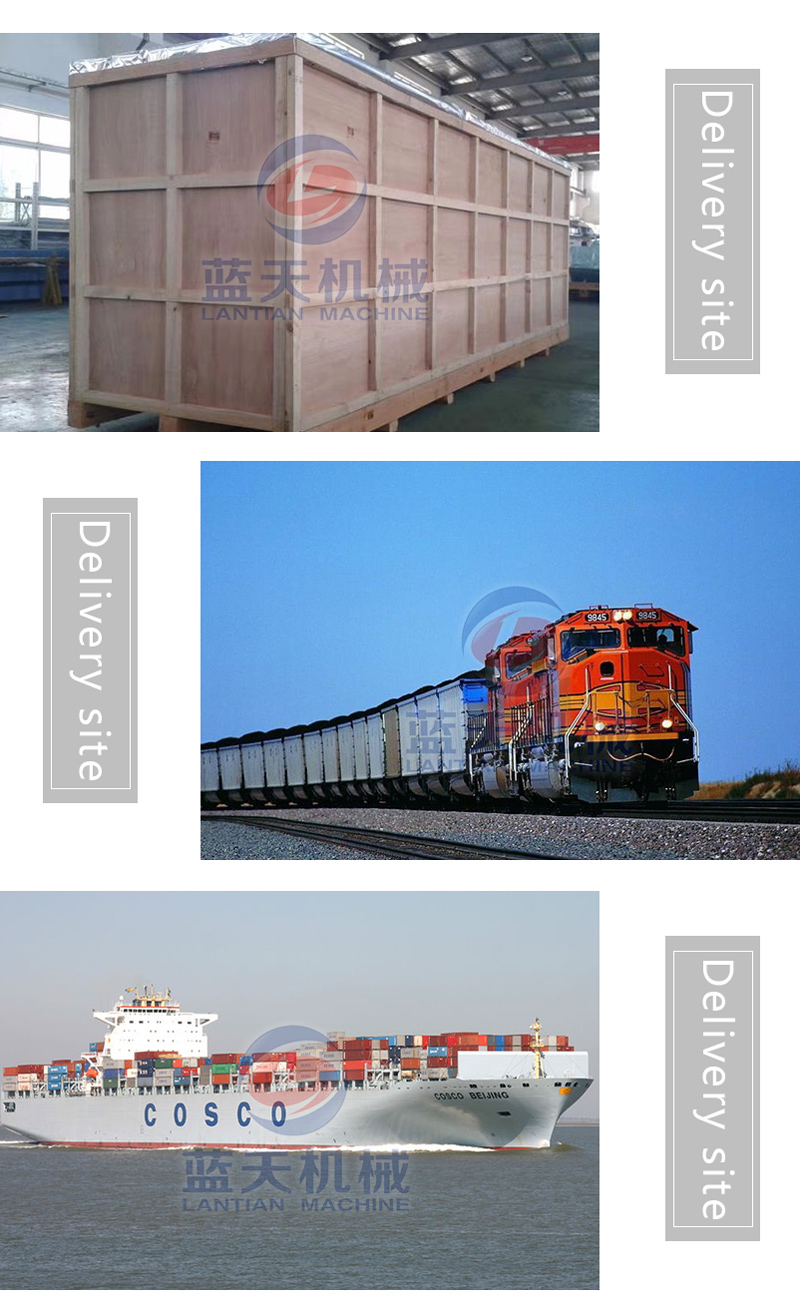 Delivery site and transportation modes of coriander dryer machines